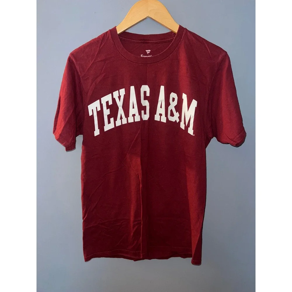 Fanatics Texas A&M Aggies Maroon T-Shirt Mens Small NCAA College Logo Tee